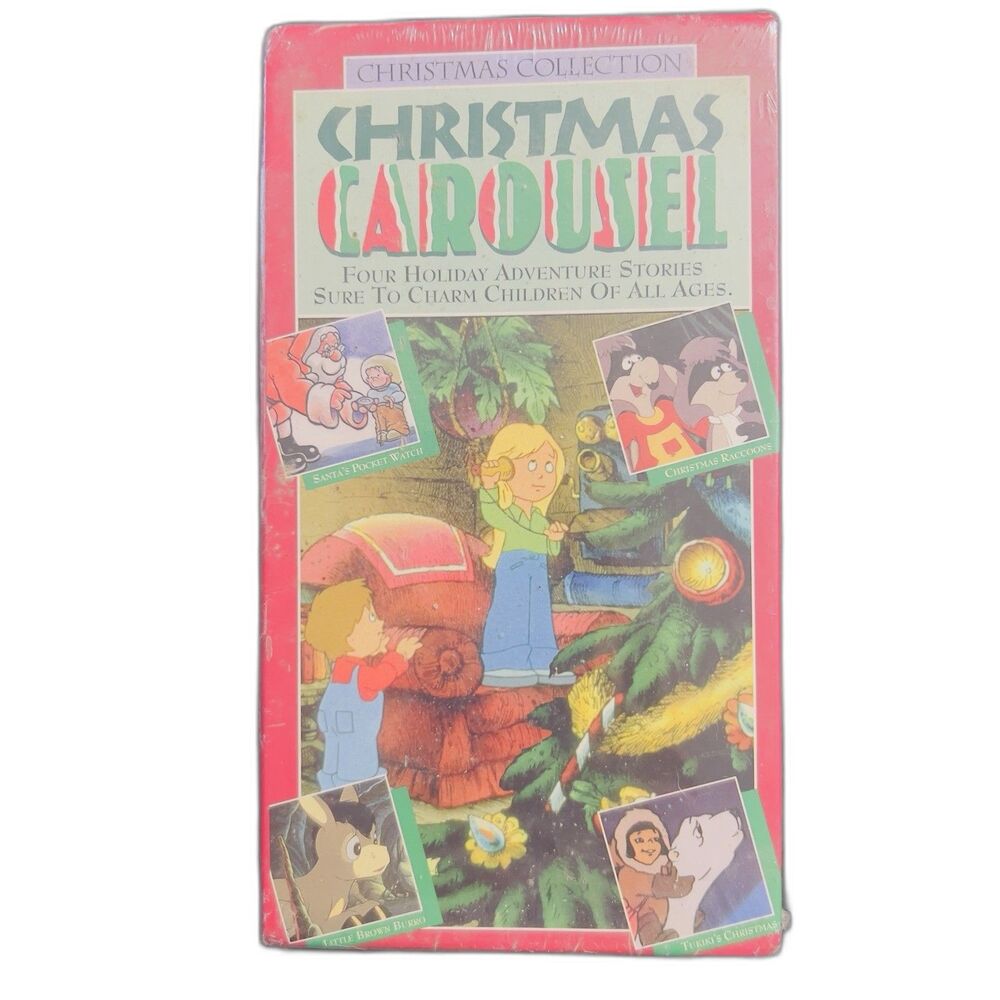 SEALED Box Set 2 Christmas Carousel VHS Holiday Animated Christmas Collection